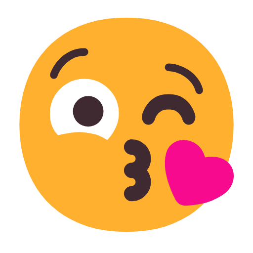 وجه يرسل قبلة