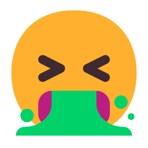 وجه يتقيّأ