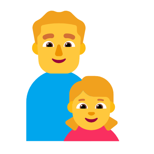عائلة: رجل، فتاة
