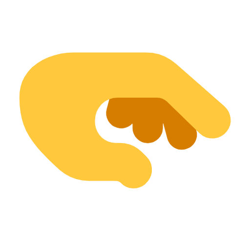 راحة يد للأسفل