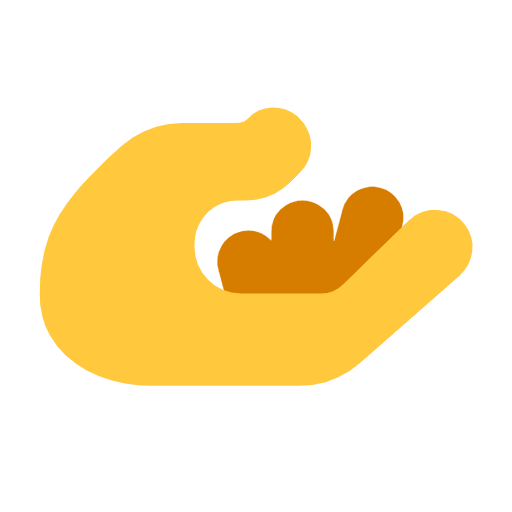 راحة يد للأعلى