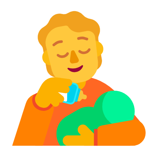 شخص يُرضع طفلاً