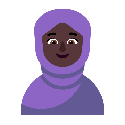 امرأة محجبة: بشرة داكنة