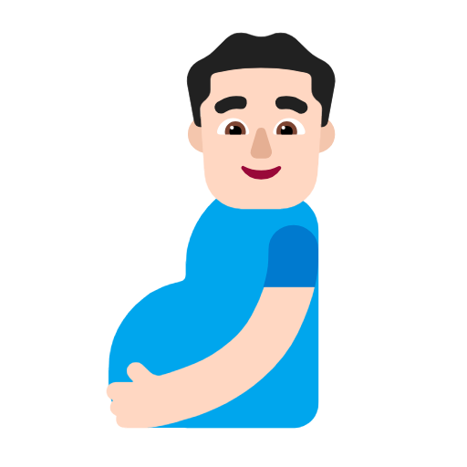رجل حامل: بشرة فاتحة