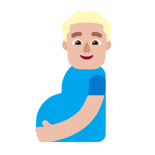 رجل حامل: بشرة فاتحة متوسطة