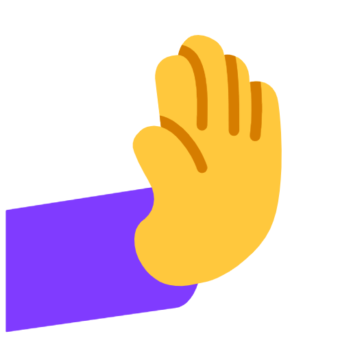 يد تدفع إلى اليمين
