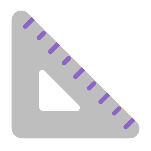 مسطرة مثلثة