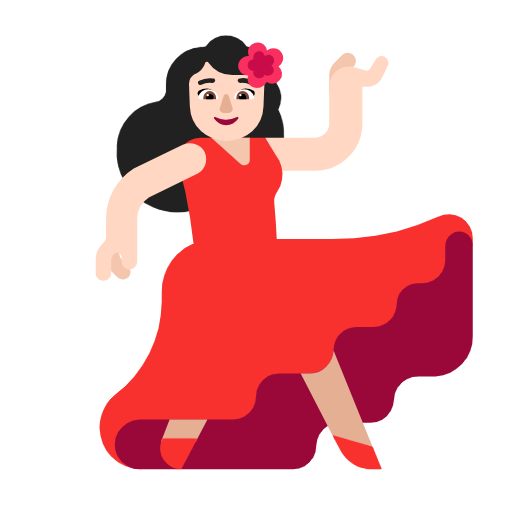 راقصة: بشرة فاتحة