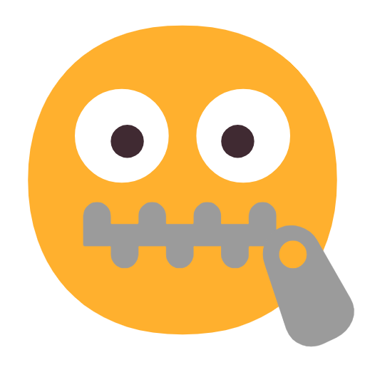 وجه بفم مقفل