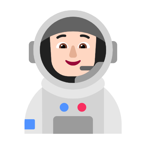 Космонавт: дуже світлий тон шкіри для Microsoft Windows 11 24H2 August 2025 Update