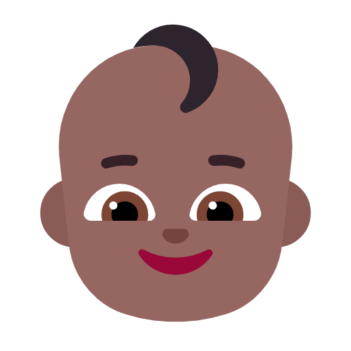 Bebê: Pele Morena Escura para Microsoft Windows 11 24H2 August 2025 Update