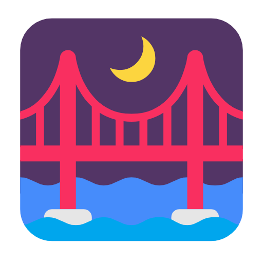 Міст вночі для Microsoft Windows 11 24H2 August 2025 Update