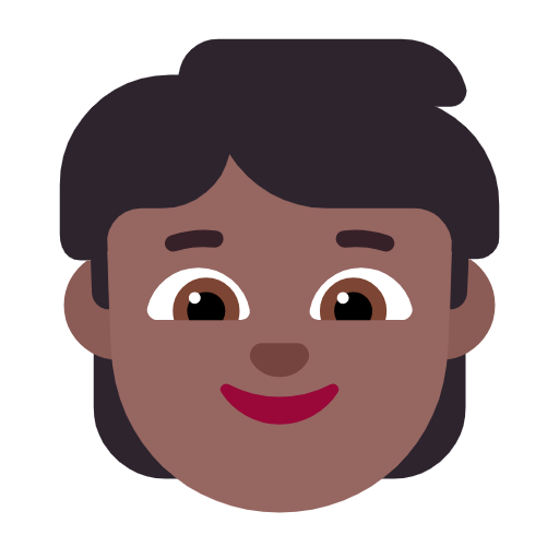 Criança: Pele Morena Escura para Microsoft Windows 11 24H2 August 2025 Update