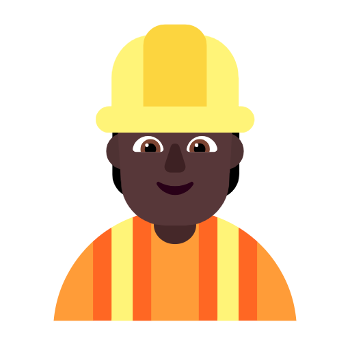 Строитель: очень темный тон кожи для Microsoft Windows 11 24H2 August 2025 Update