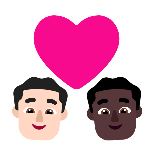 Casal Apaixonado: Homem, Homem, Pele Clara, Pele Escura para Microsoft Windows 11 24H2 August 2025 Update