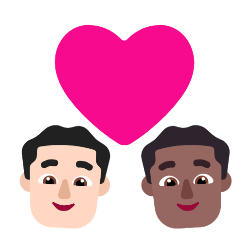 Casal Apaixonado: Homem, Homem, Pele Clara, Pele Morena Escura para Microsoft Windows 11 24H2 August 2025 Update