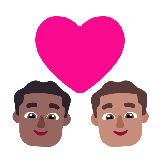 Casal Apaixonado: Homem, Homem, Pele Morena Escura, Pele Morena para Microsoft Windows 11 24H2 August 2025 Update