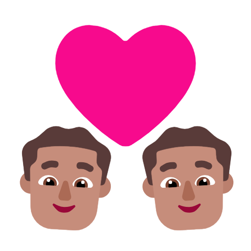 Casal Apaixonado: Homem, Homem, Pele Morena para Microsoft Windows 11 24H2 August 2025 Update