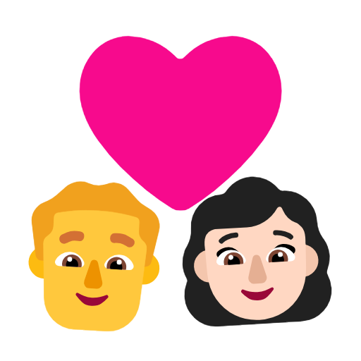 <p><strong>Couple With Heart</strong> - <em>Homem</em>: Sem tom de pele, <em>Mulher</em>: Tom de pele claro</p> para Microsoft Windows 11 24H2 August 2025 Update