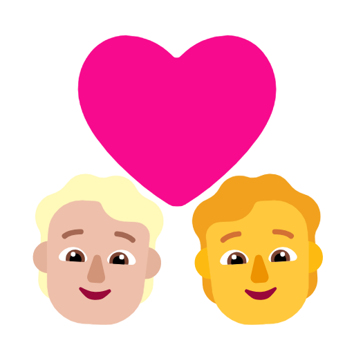 <p>Casal com Coração: Pessoa, Pessoa, Tom de Pele Médio-Claro, Sem Tom de Pele</p> para Microsoft Windows 11 24H2 August 2025 Update