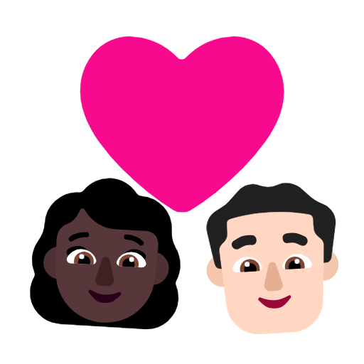 Casal Apaixonado: Mulher, Homem, Pele Escura, Pele Clara para Microsoft Windows 11 24H2 August 2025 Update