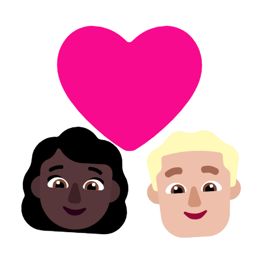 Casal Apaixonado: Mulher, Homem, Pele Escura, Pele Morena Clara para Microsoft Windows 11 24H2 August 2025 Update