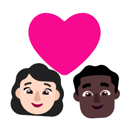 Casal Apaixonado: Mulher, Homem, Pele Clara, Pele Escura para Microsoft Windows 11 24H2 August 2025 Update