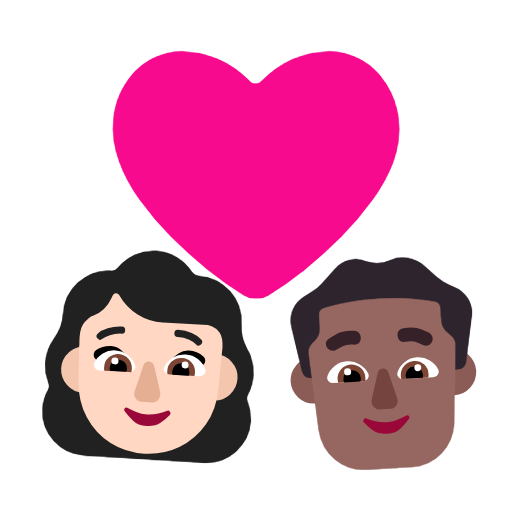 Casal Apaixonado: Mulher, Homem, Pele Clara, Pele Morena Escura para Microsoft Windows 11 24H2 August 2025 Update