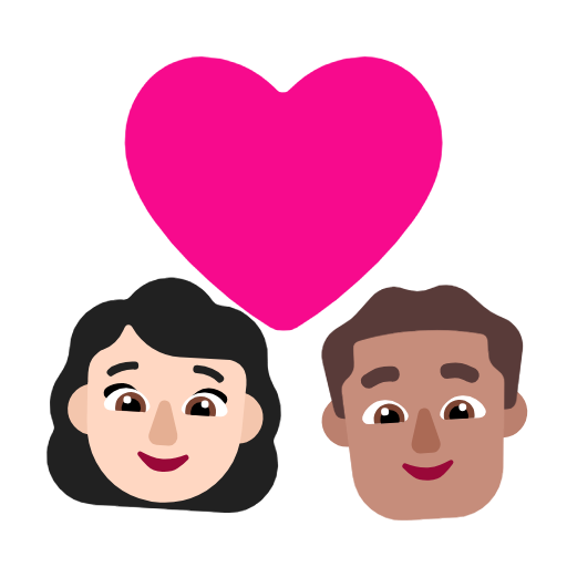 Casal Apaixonado: Mulher, Homem, Pele Clara, Pele Morena para Microsoft Windows 11 24H2 August 2025 Update