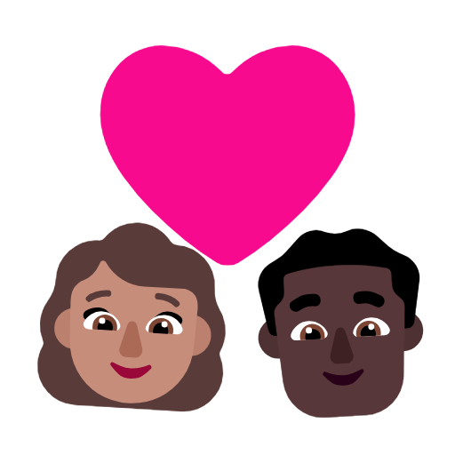 Casal Apaixonado: Mulher, Homem, Pele Morena, Pele Escura para Microsoft Windows 11 24H2 August 2025 Update