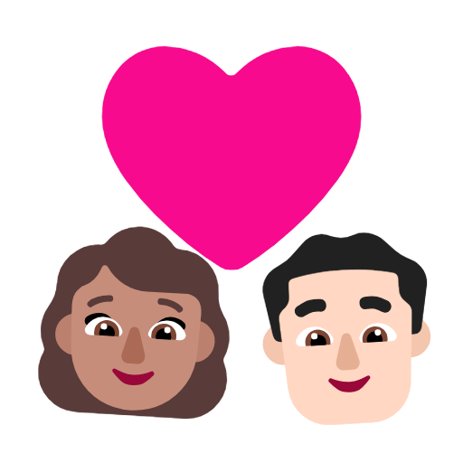 Casal Apaixonado: Mulher, Homem, Pele Morena, Pele Clara para Microsoft Windows 11 24H2 August 2025 Update