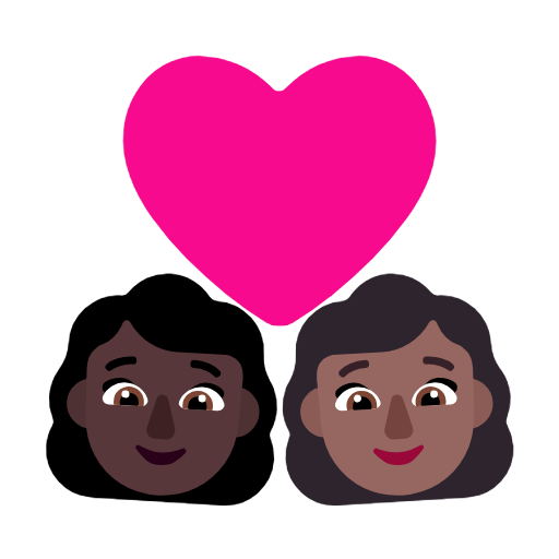 Casal Apaixonado: Mulher, Mulher, Pele Escura, Pele Morena Escura para Microsoft Windows 11 24H2 August 2025 Update