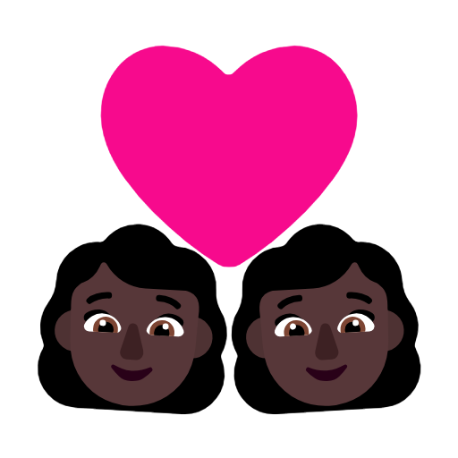 Casal Apaixonado: Mulher, Mulher, Pele Escura para Microsoft Windows 11 24H2 August 2025 Update