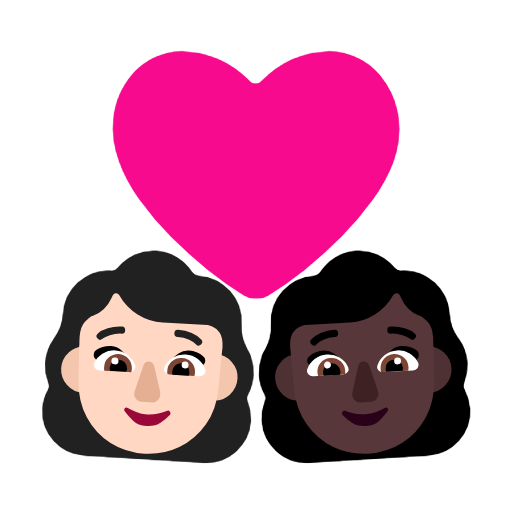Casal Apaixonado: Mulher, Mulher, Pele Clara, Pele Escura para Microsoft Windows 11 24H2 August 2025 Update