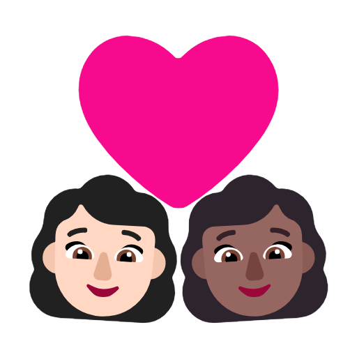 Casal Apaixonado: Mulher, Mulher, Pele Clara, Pele Morena Escura para Microsoft Windows 11 24H2 August 2025 Update