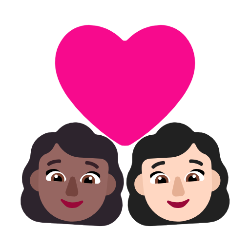 Casal Apaixonado: Mulher, Mulher, Pele Morena Escura, Pele Clara para Microsoft Windows 11 24H2 August 2025 Update