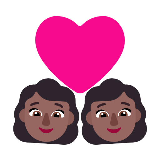 Casal Apaixonado: Mulher, Mulher, Pele Morena Escura para Microsoft Windows 11 24H2 August 2025 Update
