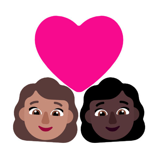 Casal Apaixonado: Mulher, Mulher, Pele Morena, Pele Escura para Microsoft Windows 11 24H2 August 2025 Update
