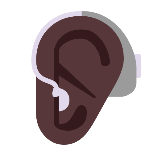 Ouvido Com Aparelho Auditivo: Pele Escura para Microsoft Windows 11 24H2 August 2025 Update