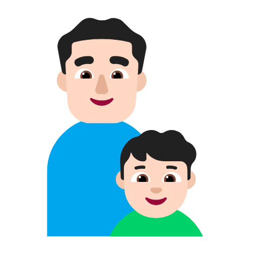 Família - Homem: Tom de pele claro, Menino: Tom de pele claro para Microsoft Windows 11 24H2 August 2025 Update