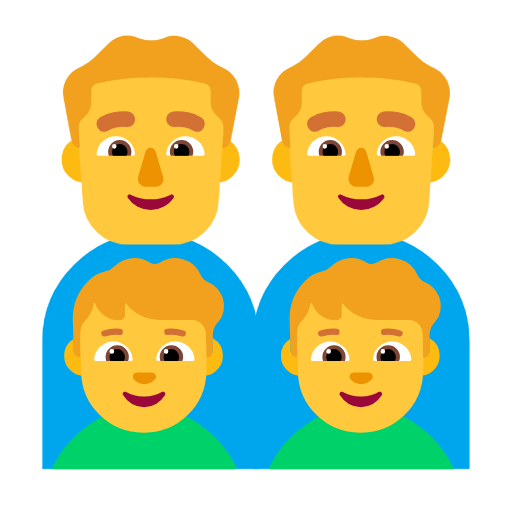 Família: Homem, Homem, Menino, Menino para Microsoft Windows 11 24H2 August 2025 Update