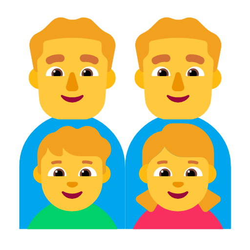 Família: Homem, Homem, Menino, Menina para Microsoft Windows 11 24H2 August 2025 Update