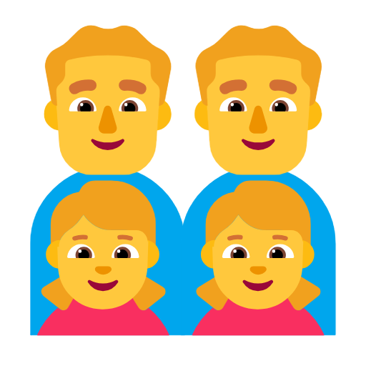 Família: Homem, Homem, Menina, Menina para Microsoft Windows 11 24H2 August 2025 Update