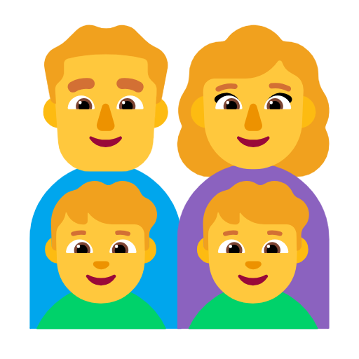 Família: Homem, Mulher, Menino, Menino para Microsoft Windows 11 24H2 August 2025 Update