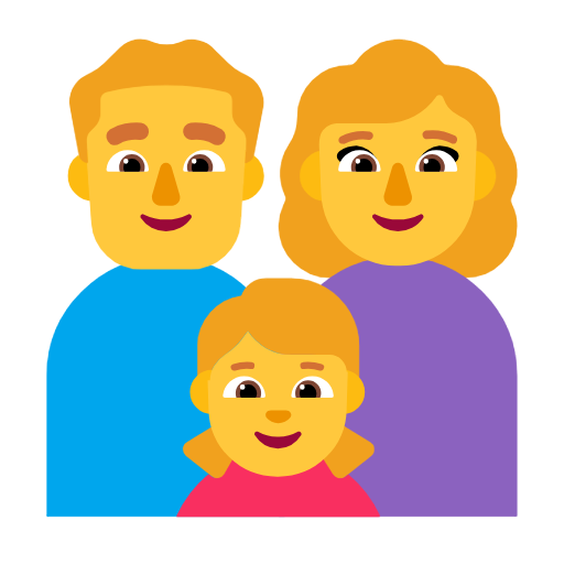 Família: Homem, Mulher, Menina para Microsoft Windows 11 24H2 August 2025 Update