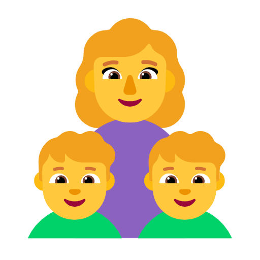 Сім'я: жінка, хлопчик, хлопчик для Microsoft Windows 11 24H2 August 2025 Update