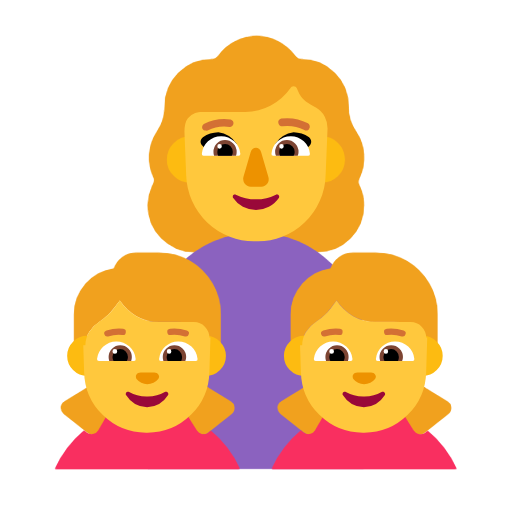 Сім'я: жінка, дівчинка, дівчинка для Microsoft Windows 11 24H2 August 2025 Update