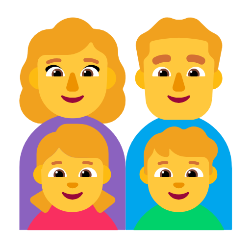 Família: Mulher, Homem, Menina, Menino para Microsoft Windows 11 24H2 August 2025 Update