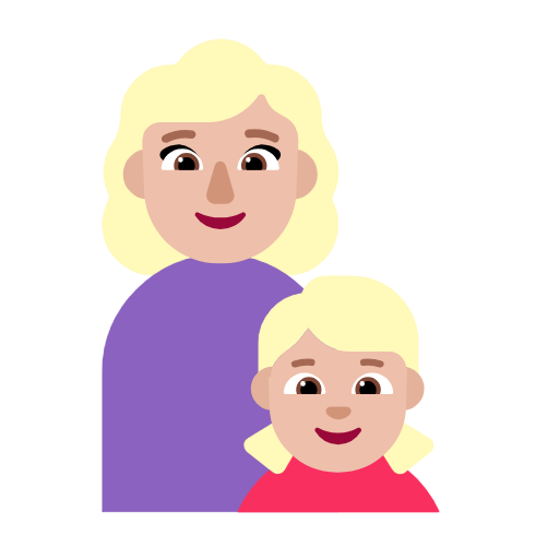 Família - Mulher: Tom de pele médio-claro, Menina: Tom de pele médio-claro para Microsoft Windows 11 24H2 August 2025 Update