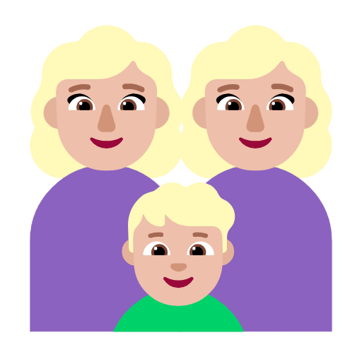 Família - Mulher: Tom de pele médio-claro, Mulher: Tom de pele médio-claro, Menino: Tom de pele médio-claro para Microsoft Windows 11 24H2 August 2025 Update